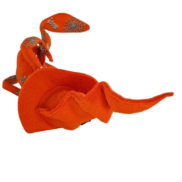 Annalee Hobgoblin Elf Halloween Orange Boo Spider Webs Bats 10" - Picture 7 of 8